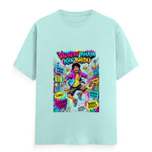 VadaPav Khaya Kya Bhidu – Mumbai Anime Streetwear T-Shirt